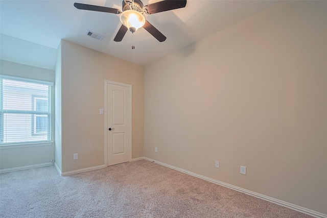 20619 Cactus Lake Ln, Richmond, TX 77407 - unfurnished room featuring light colored carpet, baseboards, and ceiling fan