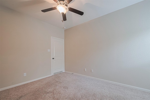 20619 Cactus Lake Ln, Richmond, TX 77407 - empty room featuring carpet, a ceiling fan, and baseboards
