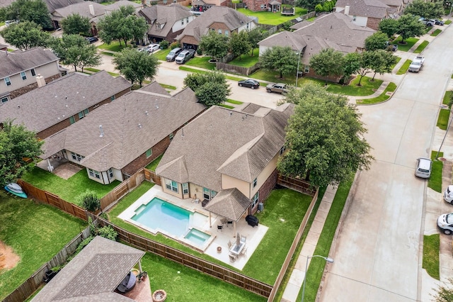 9982 Manor Spring Ln, Brookshire, TX 77423 - aerial view of residential area featuring a pool area