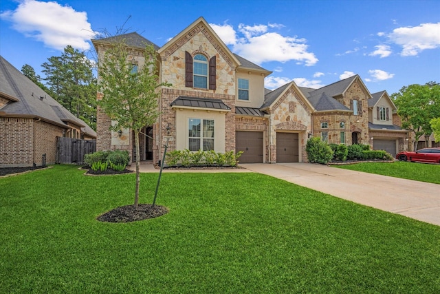 515 Arbor Point Ct, Pinehurst, TX 77362 - view of front of house featuring driveway and a standing seam roof