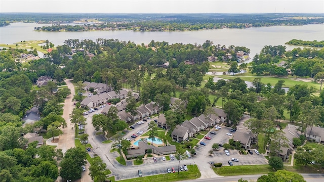 12900 Walden Rd Unit 406D, Montgomery, TX 77356 - aerial overview of property's location with a nearby body of water and nearby suburban area