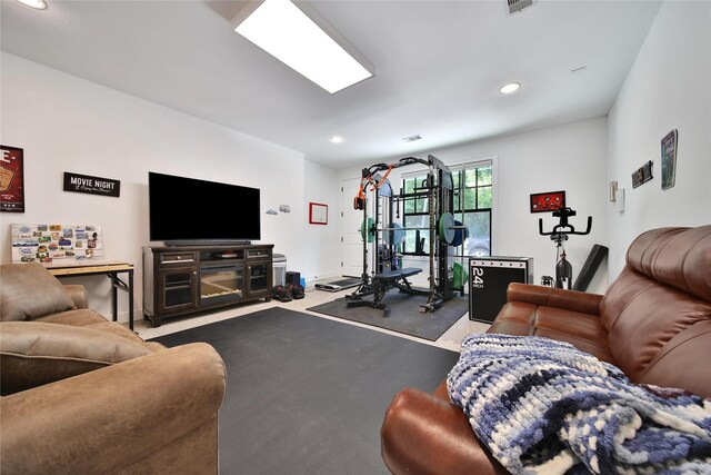 151 Alamo Dr, Huntsville, TX 77340 - living room with recessed lighting and baseboards