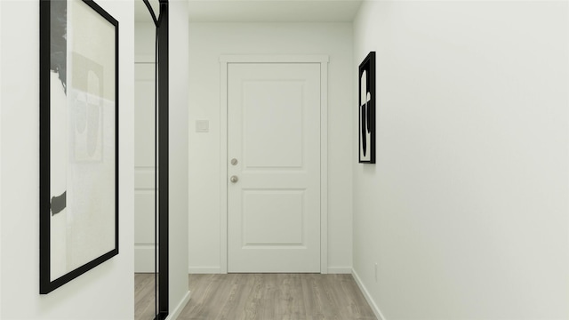 10823 Red Orchid Dr, Houston, TX 77016 - corridor featuring light wood-style flooring and baseboards
