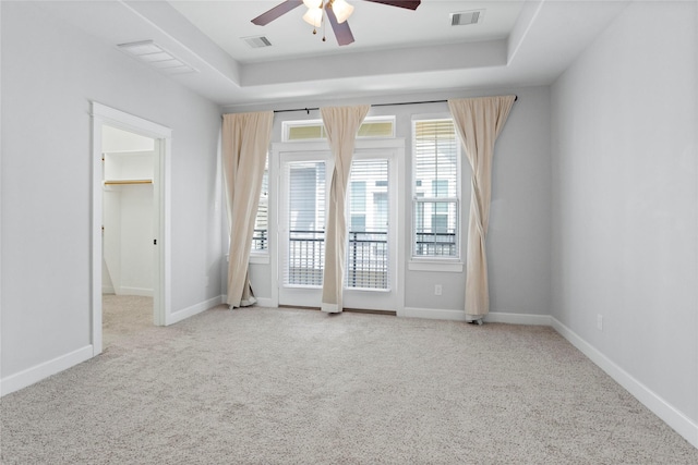 904 W 20th St Unit C, Houston, TX 77008 - empty room featuring ceiling fan, carpet flooring, and baseboards
