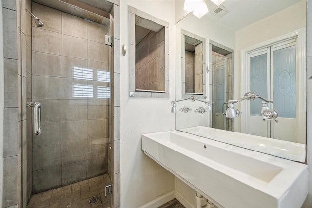 3831 Linklea Dr, Houston, TX 77025 - full bathroom with a shower stall and a sink
