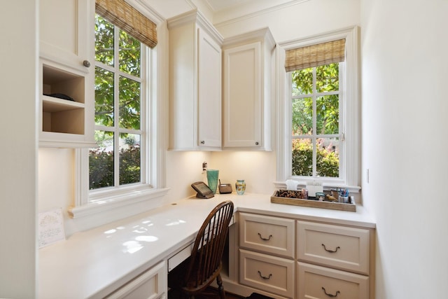 5626 Willers Way, Houston, TX 77056 - office area featuring built in desk and plenty of natural light
