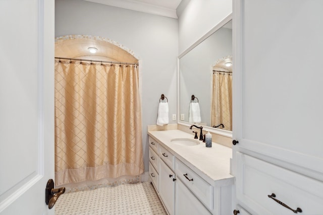 5626 Willers Way, Houston, TX 77056 - bathroom with vanity and a shower with shower curtain