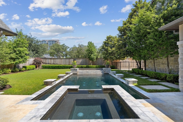 5626 Willers Way, Houston, TX 77056 - view of pool with a pool with connected hot tub