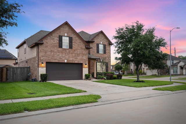 3413 Waverly Springs Ln, Pearland, TX 77581 - traditional home featuring brick siding, an attached garage, and concrete driveway