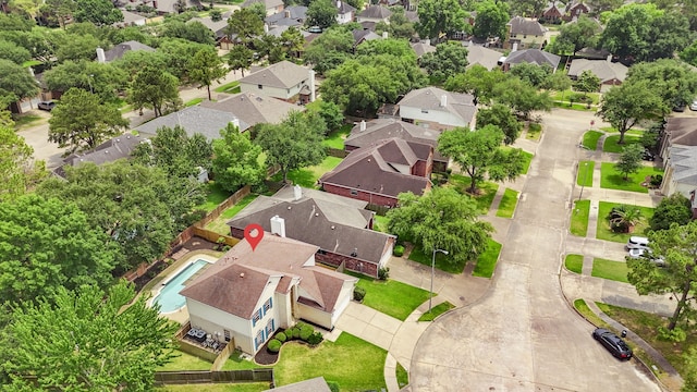1811 Senca Springs Ct, Katy, TX 77450 - aerial perspective of suburban area featuring a pool