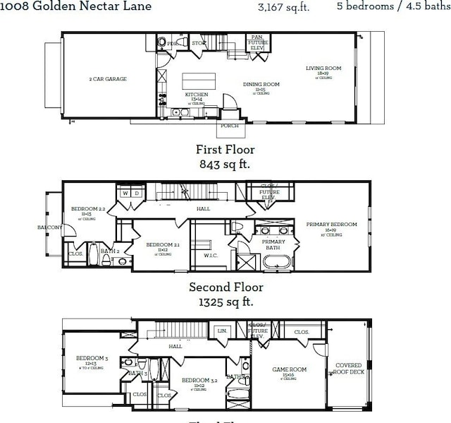 1008 Golden Nectar, Houston, TX 77008 - property floor plan