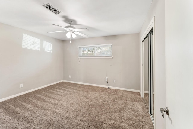 10134 Hanka Dr, Houston, TX 77043 - unfurnished bedroom with carpet flooring, a closet, baseboards, and ceiling fan