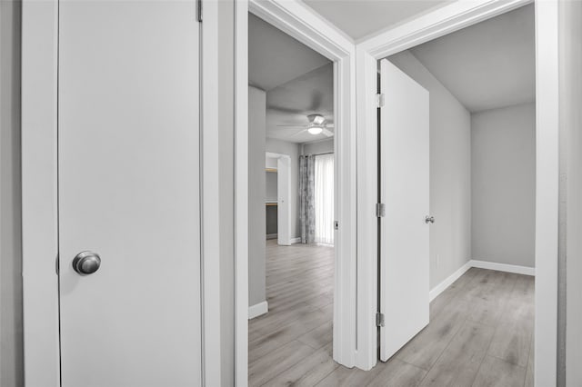 17202 Imperial Valley Dr Unit 16, Houston, TX 77060 - hall featuring baseboards and light wood finished floors