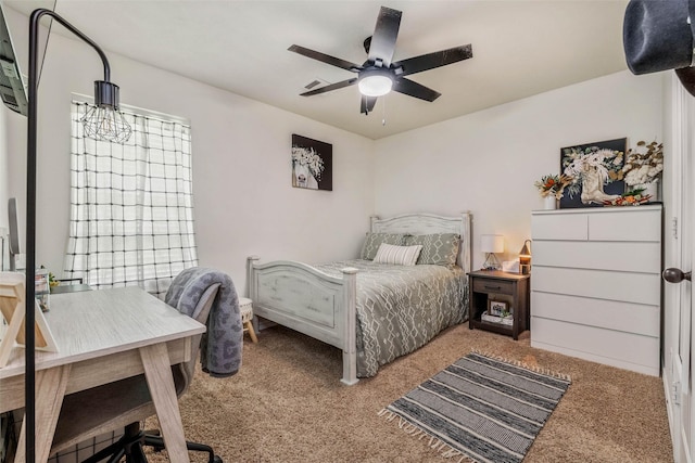 911 Dove Run Trl, College Station, TX 77845 - carpeted bedroom featuring a ceiling fan
