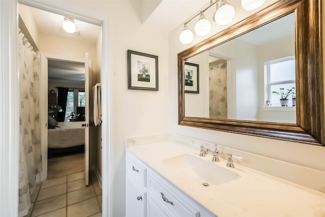 602 Rock Cv, Houston, TX 77079 - ensuite bathroom with vanity and tile patterned floors