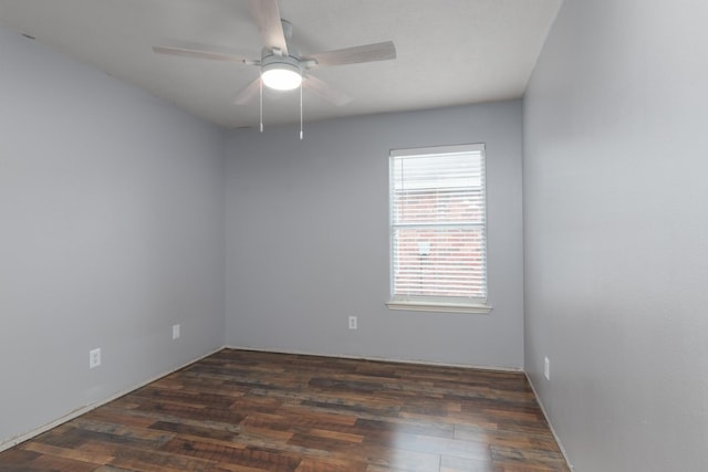 24027 Pinecreek Pt, Spring, TX 77373 - empty room featuring wood finished floors and ceiling fan