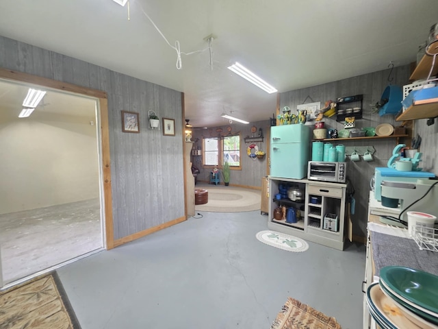 182 Smith Rd, Palacios, TX 77465 - below grade area featuring wooden walls