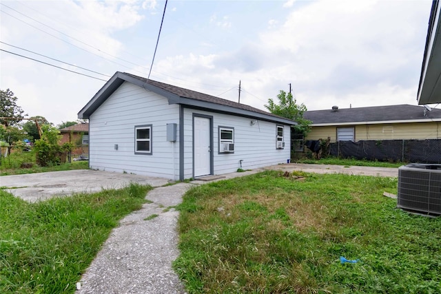 126 Red Ripple Rd, Houston, TX 77076 - back of house with cooling unit