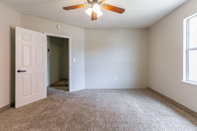 12518 Rosslare Dr, Houston, TX 77066 - unfurnished room with carpet, healthy amount of natural light, and ceiling fan