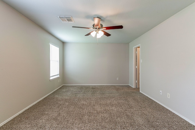12518 Rosslare Dr, Houston, TX 77066 - carpeted empty room with ceiling fan and baseboards