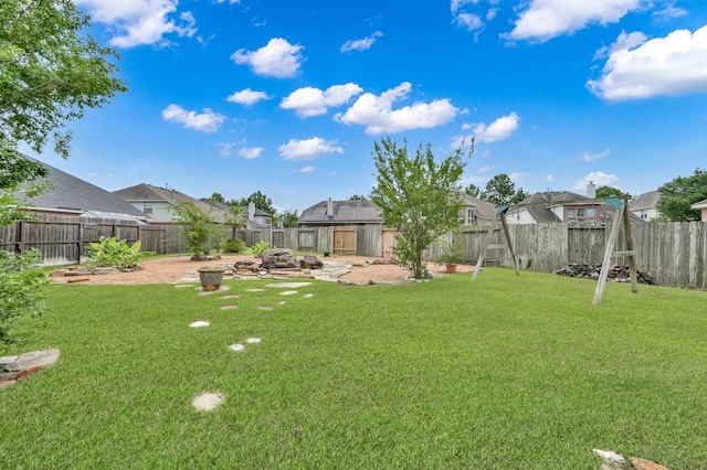 3307 Ellscott Ct, Spring, TX 77386 - view of yard featuring a residential view