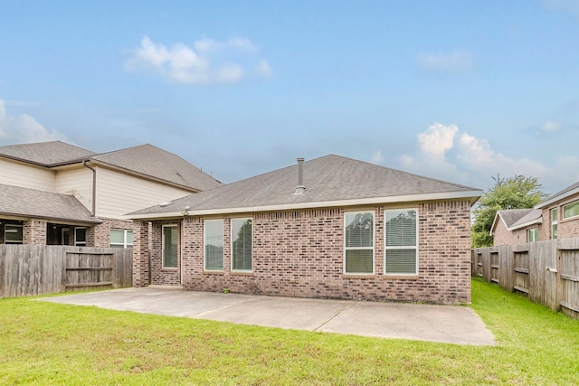 13605 Northline Lake Dr, Houston, TX 77044 - back of property with a patio area and brick siding