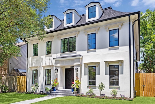 2216 Tangley St, Houston, TX 77005 - view of front of house with a shingled roof and stucco siding