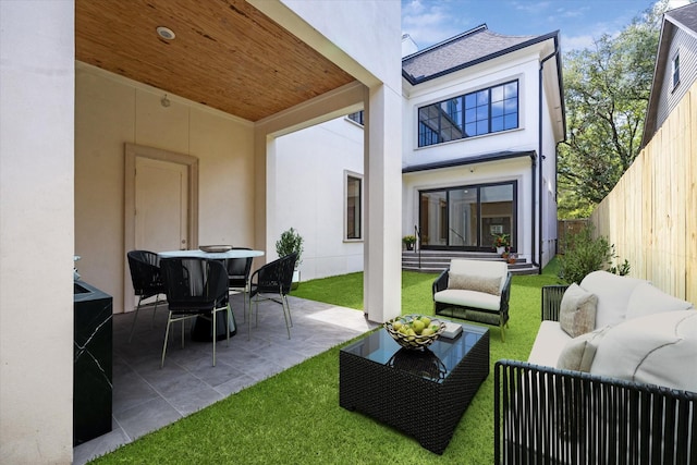 2216 Tangley St, Houston, TX 77005 - view of patio / terrace featuring an outdoor living space