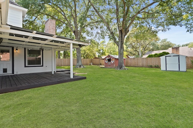 31111 Alice Ln, Tomball, TX 77375 - view of yard with a wooden deck