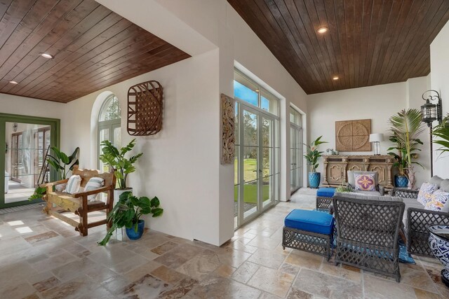 7519 Red Bay Cir, Magnolia, TX 77354 - sunroom / solarium featuring french doors