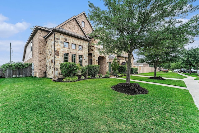 21806 W Firemist Ct, Cypress, TX 77433 - french provincial home with stone siding and brick siding