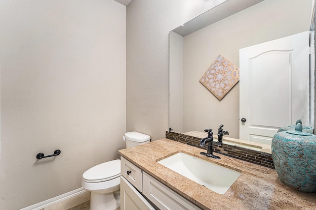 21806 W Firemist Ct, Cypress, TX 77433 - half bath featuring toilet, vanity, and baseboards