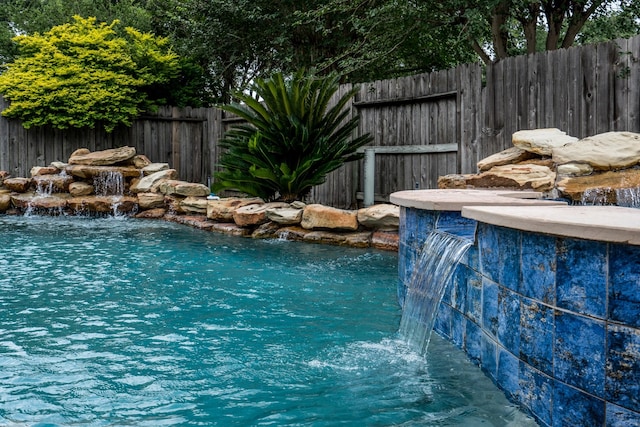 11510 Maple Falls Dr, Tomball, TX 77377 - view of swimming pool featuring a fenced backyard