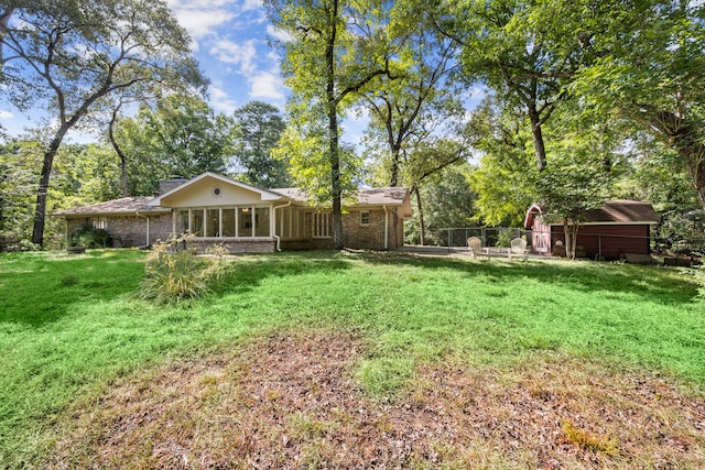108 Hereford Dr, Conroe, TX 77304 - view of yard with a sunroom