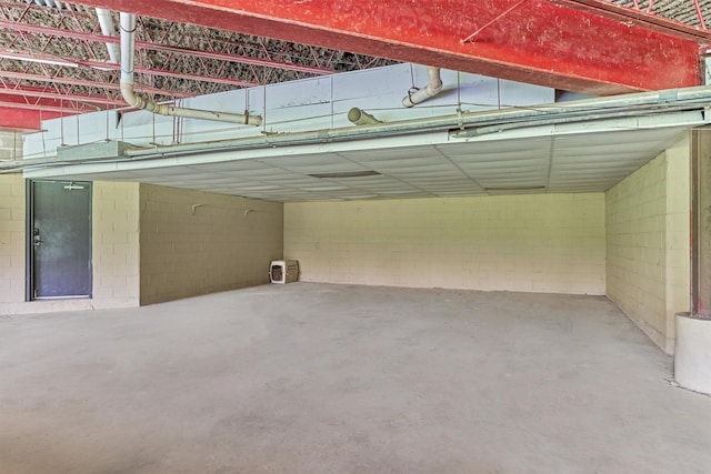 8800 Woodway Dr Unit 12, Houston, TX 77063 - garage with concrete block wall