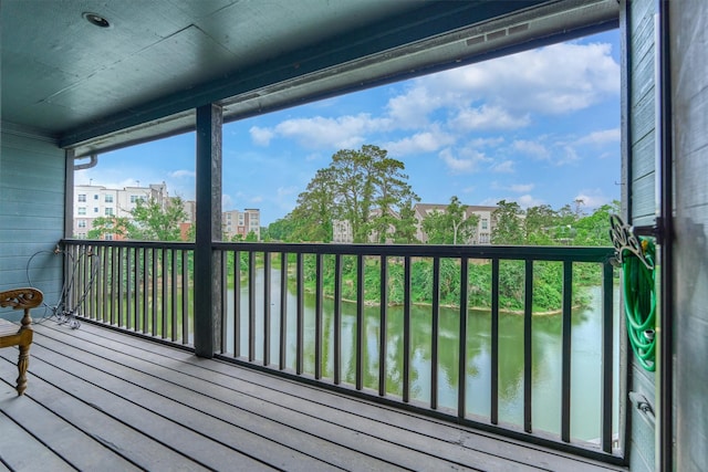 8800 Woodway Dr Unit 12, Houston, TX 77063 - deck featuring a water view