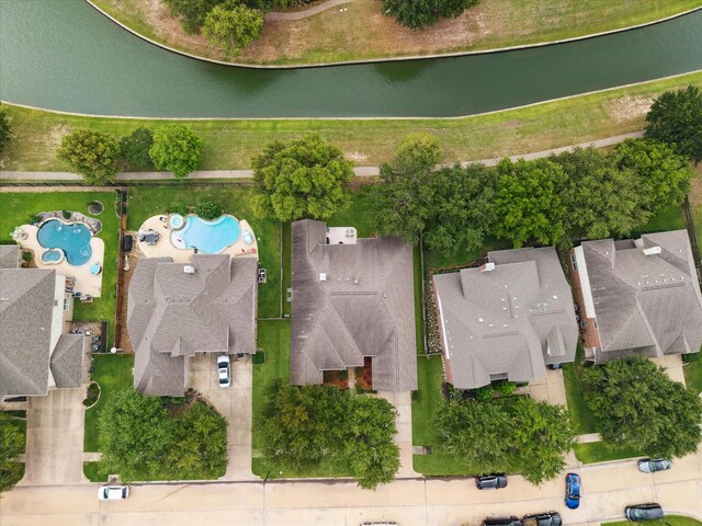 11318 Fawn Springs Ct, Cypress, TX 77433 - bird's eye view of a pool area