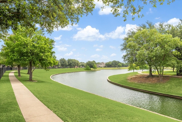 11318 Fawn Springs Ct, Cypress, TX 77433 - view of community featuring a water view and a lawn