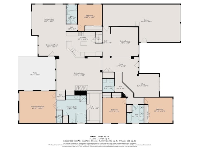 11318 Fawn Springs Ct, Cypress, TX 77433 - property floor plan
