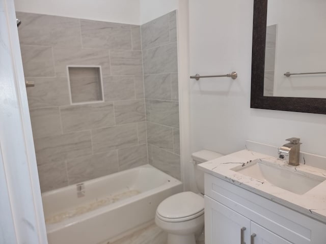 4539 Rosemont St A/B, Unit A/B Houston, TX 77051 - full bath with vanity, toilet, and bathtub / shower combination