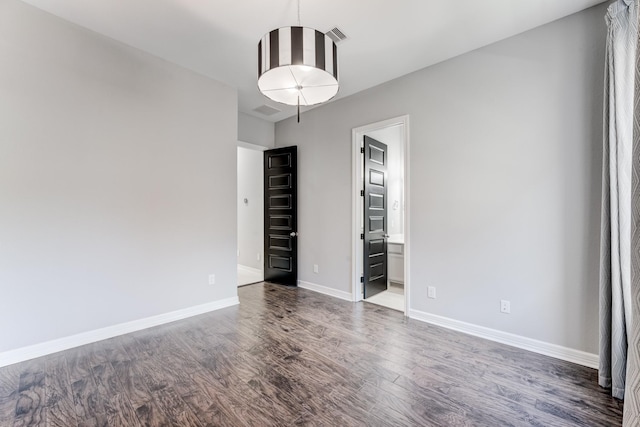 3650 Sage Hollow Dr, Spring, TX 77386 - empty room with dark wood finished floors and baseboards