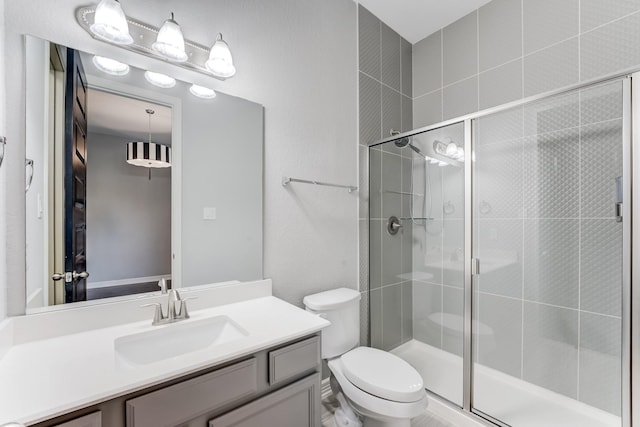 3650 Sage Hollow Dr, Spring, TX 77386 - full bath featuring toilet, a stall shower, and vanity