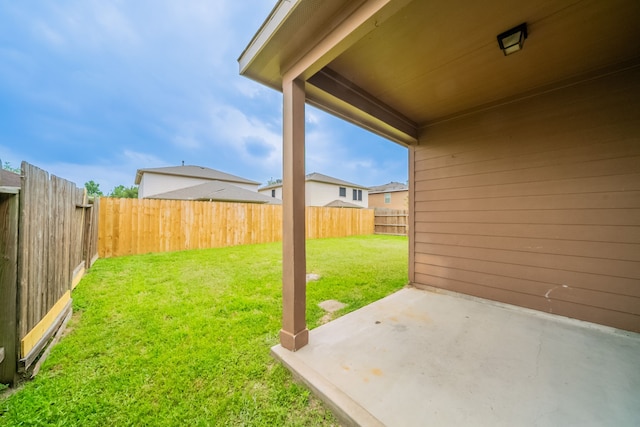 16414 Peyton Stone Cir, Houston, TX 77049 - view of yard featuring a patio area