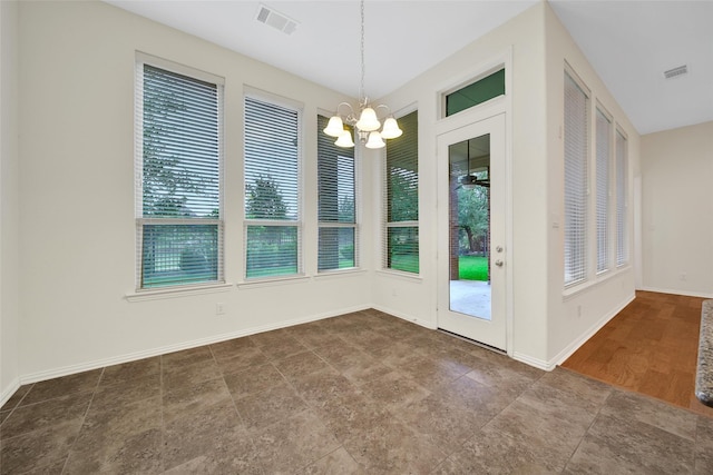 10938 Glenrothers Dr, Richmond, TX 77407 - unfurnished dining area featuring a chandelier and baseboards