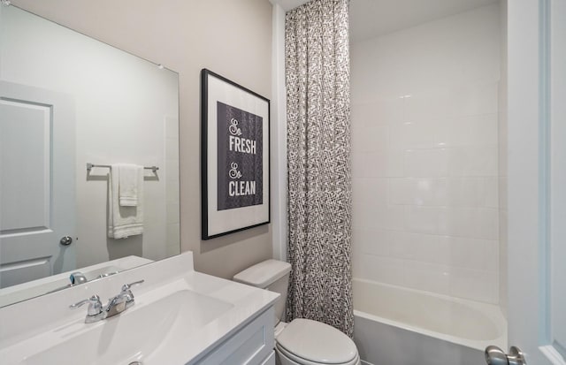 25319 Merino Dr, Magnolia, TX 77355 - full bathroom featuring toilet, vanity, and shower / tub combo
