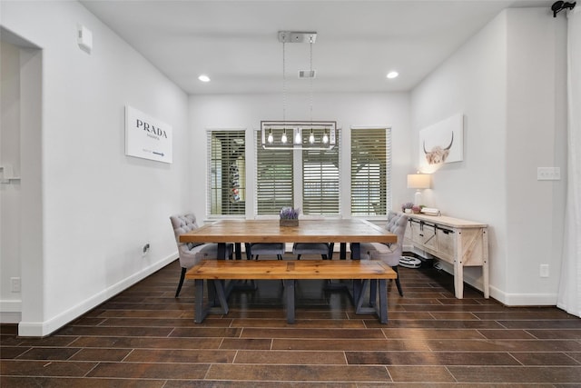 118 Grant Cove Dr, Montgomery, TX 77316 - dining room with wood finish floors, recessed lighting, and baseboards