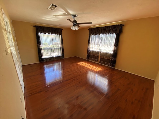 3306 High Pine Dr, Missouri City, TX 77459 - unfurnished room featuring wood finished floors and ceiling fan