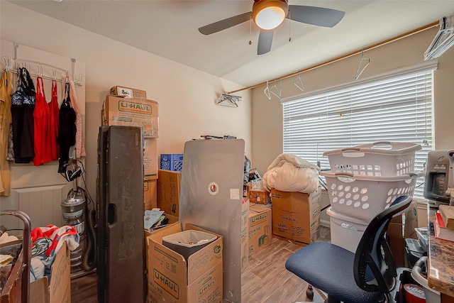 2026 Naplechase Crest Dr, Spring, TX 77373 - storage with ceiling fan