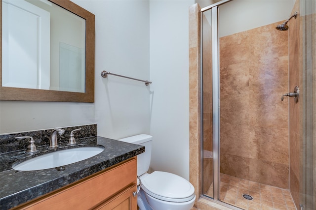 2915 Pease St, Houston, TX 77003 - full bath featuring toilet, vanity, and a shower stall
