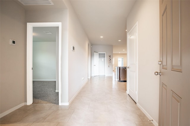 3518 Windham Way, Katy, TX 77494 - hall featuring recessed lighting, baseboards, and light tile patterned floors